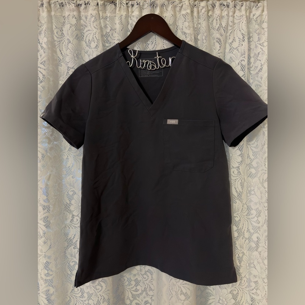 Figs Graphite Technical Collection Scrub Top